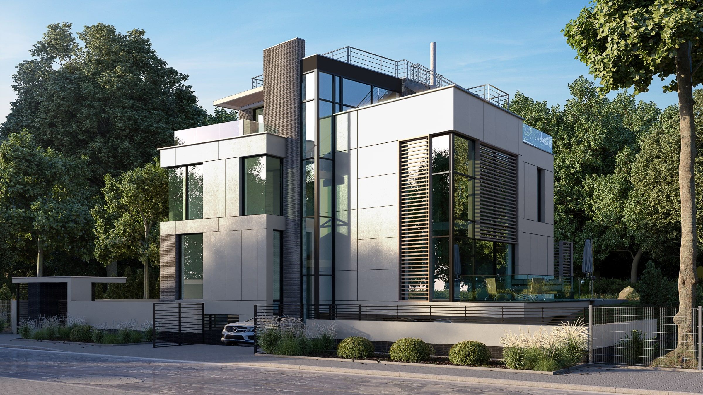 Widok domu od strony południowej