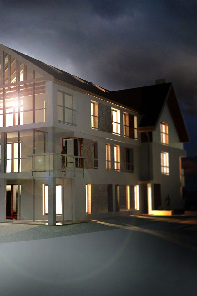 Projekt domu dwurodzinnego nad Jarem