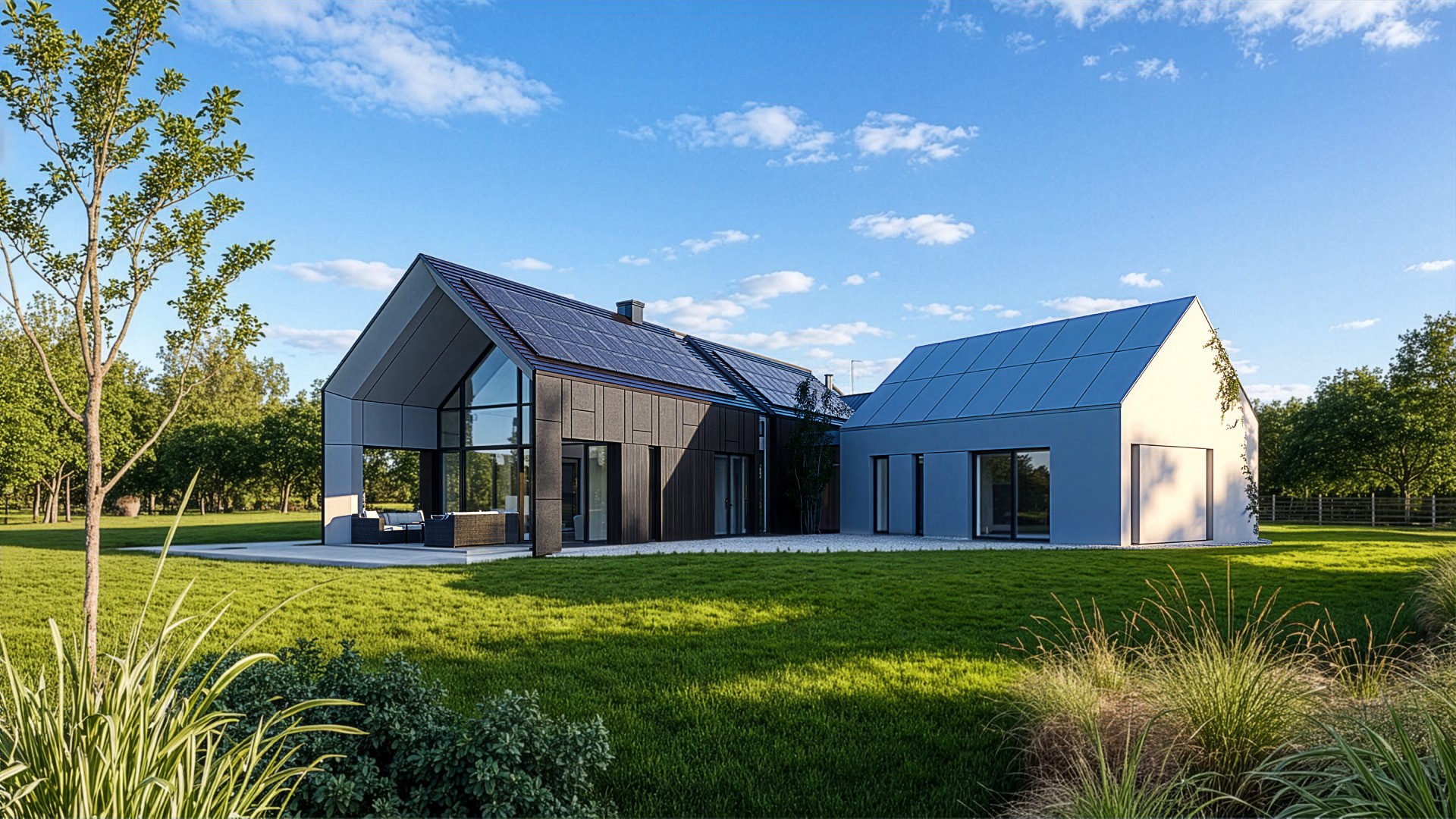 HK 21.2 Nowoczesna stodoła składająca się z trzech brył